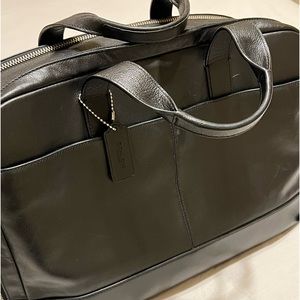 Coach executive brief case / black Leather